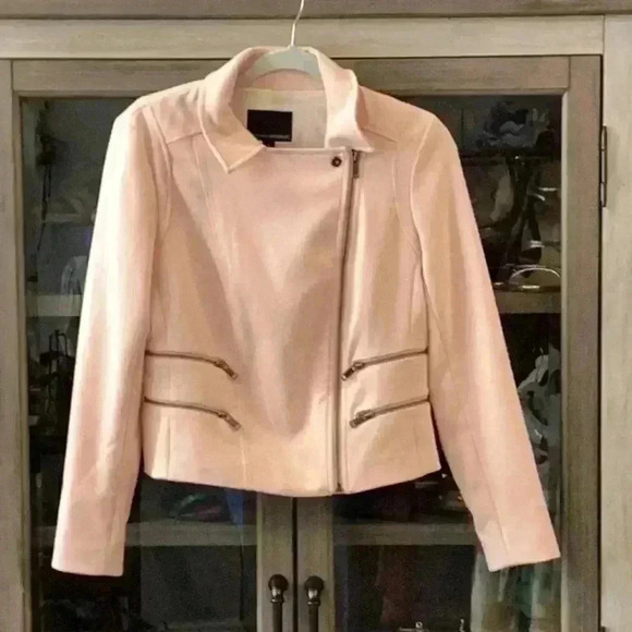 Banana Republic Pink PL Moto JacketSize 6 - Picture 6 of 7